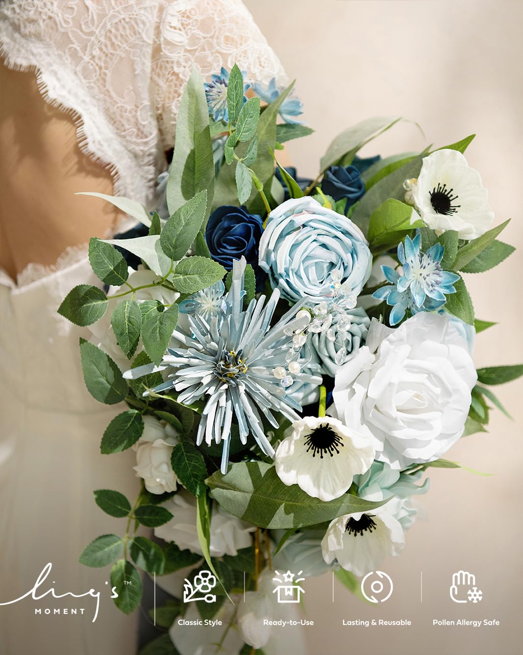 Amazon.com: Ling's moment Fake Flowers Box, Faux Artificial